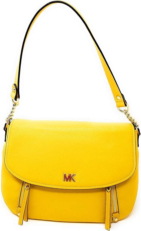 Michael Kors Evie Medium Shoulder Flap Leather (Sunflower)